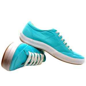 Women’s Keds cloth laced boat shoes